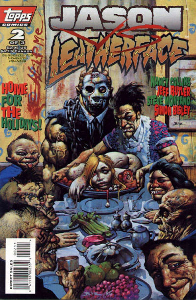 Cover for Jason vs. Leatherface (Topps, 1995 series) #2