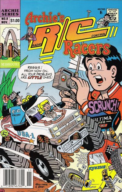 Cover for Archie's R/C Racers (Archie, 1989 series) #8 [Newsstand]