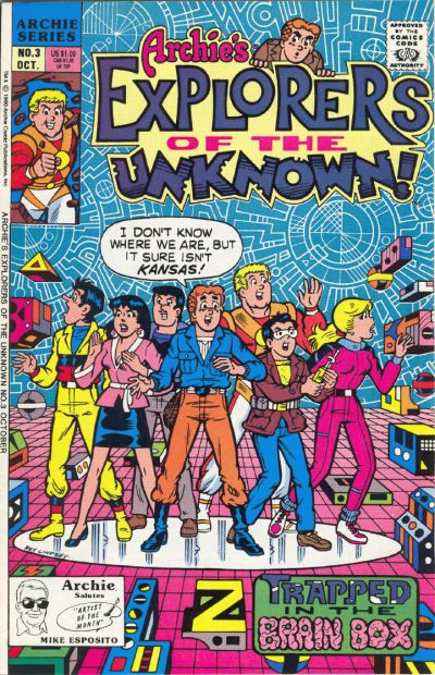 Cover for Explorers of the Unknown (Archie, 1990 series) #3 [Direct]