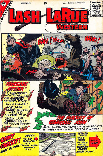 Cover for Lash La Rue Western (Charlton, 1954 series) #74