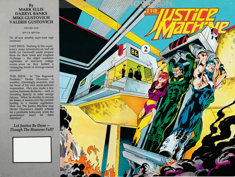 Cover for The Justice Machine (Innovation, 1990 series) #2
