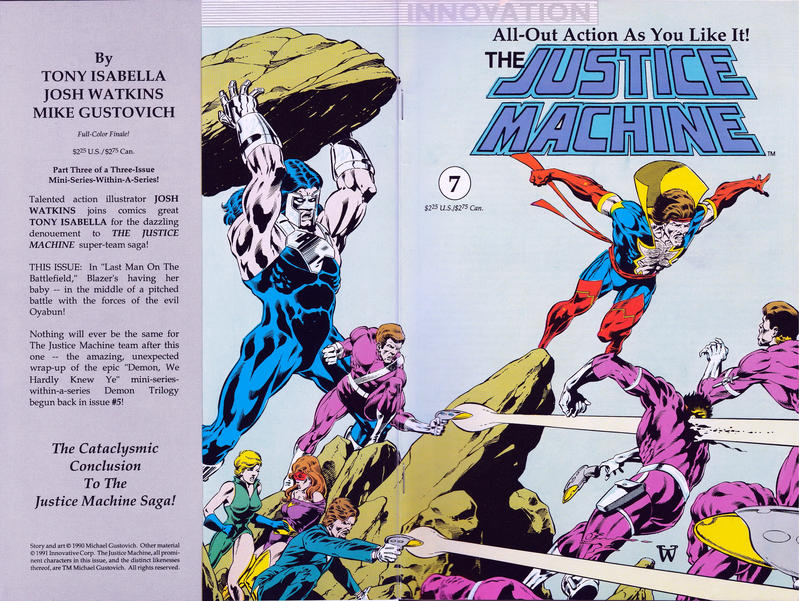 Cover for The Justice Machine (Innovation, 1990 series) #7