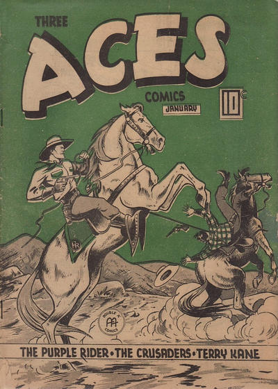 Cover for Three Aces Comics (Anglo-American Publishing Company Limited, 1941 series) #v3#12 [36]