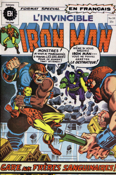 Cover for L'Invincible Iron Man (Editions Héritage, 1972 series) #10
