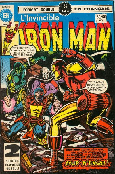 Cover for L'Invincible Iron Man (Editions Héritage, 1972 series) #59/60