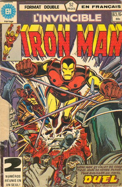 Cover for L'Invincible Iron Man (Editions Héritage, 1972 series) #63/64