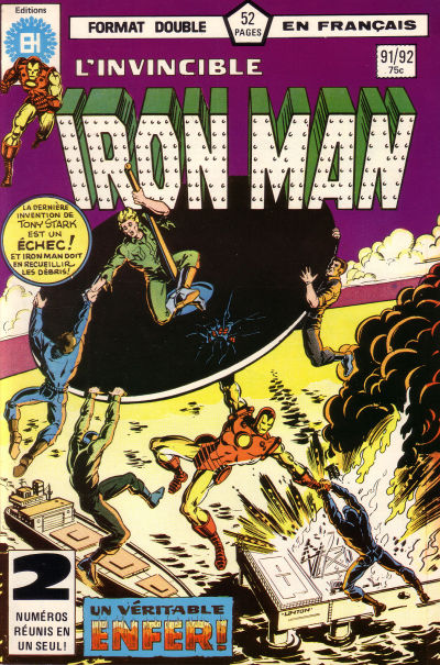 Cover for L'Invincible Iron Man (Editions Héritage, 1972 series) #91/92
