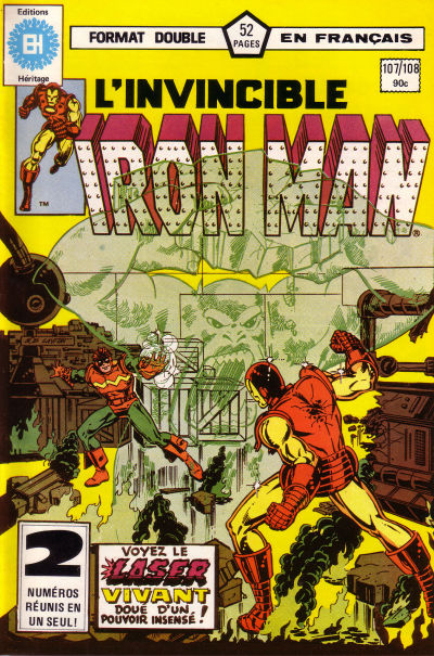 Cover for L'Invincible Iron Man (Editions Héritage, 1972 series) #107/108