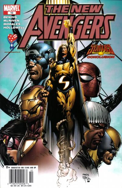 Cover for New Avengers (Marvel, 2005 series) #10 [Newsstand]