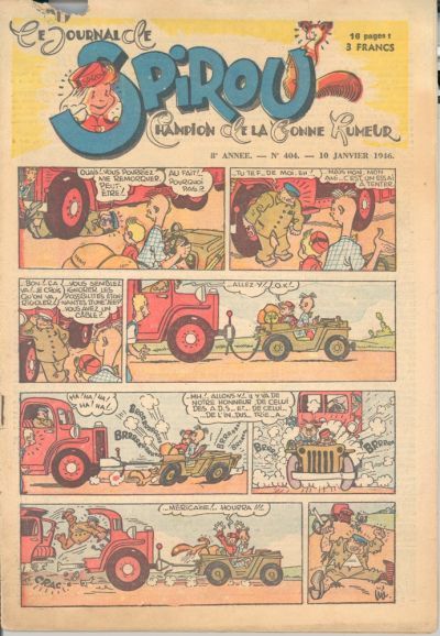 Cover for Le Journal de Spirou (Dupuis, 1938 series) #404