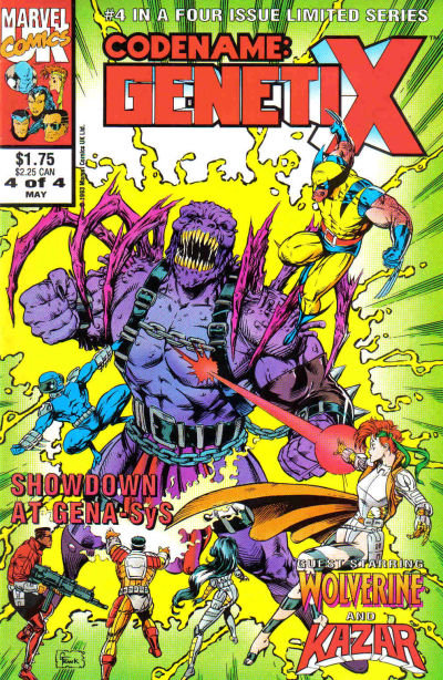 Cover for Codename: Genetix (Marvel, 1993 series) #4