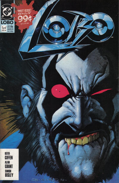 Cover for Lobo (DC, 1990 series) #1 [Direct]