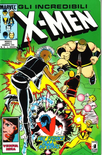 Cover for Gli Incredibili X-Men (Edizioni Star Comics, 1990 series) #8