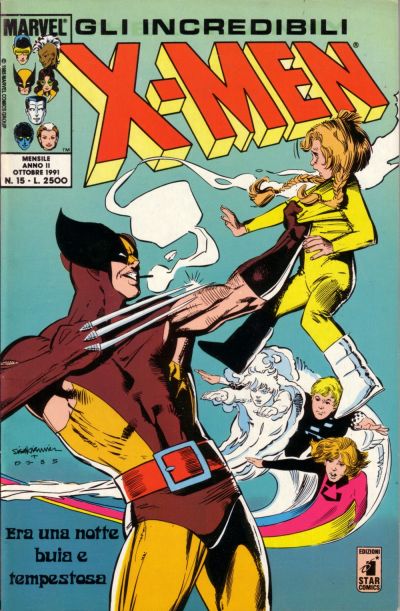 Cover for Gli Incredibili X-Men (Edizioni Star Comics, 1990 series) #15