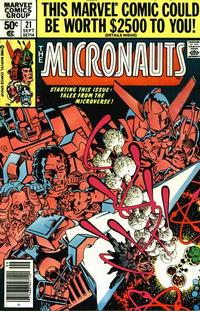 Cover Thumbnail for Micronauts (Marvel, 1979 series) #21 [Newsstand]