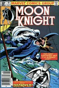 Cover Thumbnail for Moon Knight (Marvel, 1980 series) #10 [Newsstand]