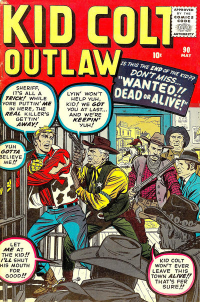 Cover for Kid Colt Outlaw (Marvel, 1949 series) #90
