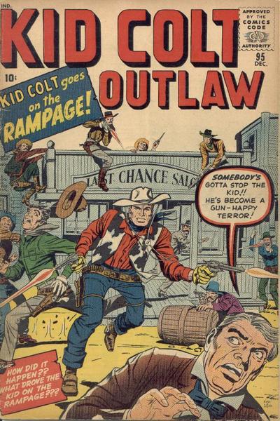 Cover for Kid Colt Outlaw (Marvel, 1949 series) #95