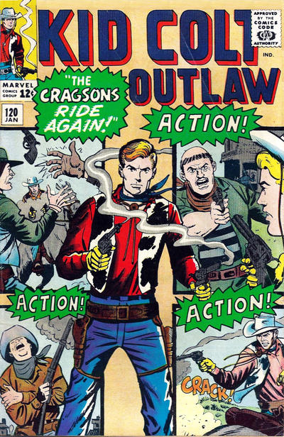 Cover for Kid Colt Outlaw (Marvel, 1949 series) #120