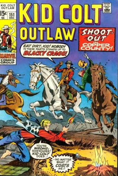 Cover for Kid Colt Outlaw (Marvel, 1949 series) #151