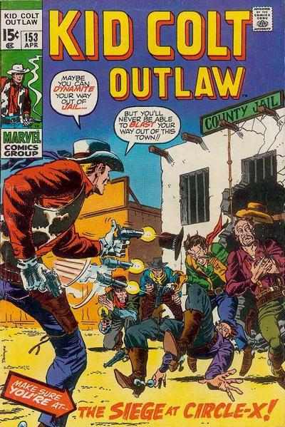 Cover for Kid Colt Outlaw (Marvel, 1949 series) #153