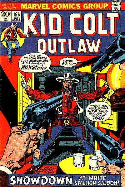 Cover for Kid Colt Outlaw (Marvel, 1949 series) #166