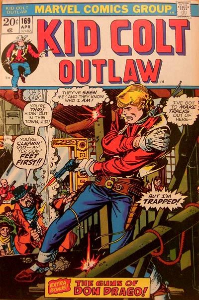Cover for Kid Colt Outlaw (Marvel, 1949 series) #169