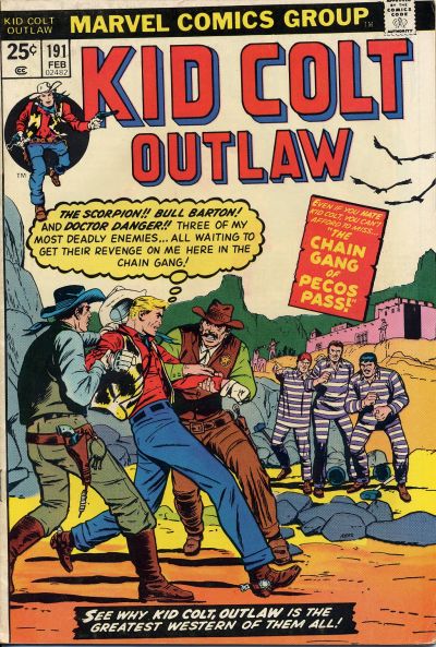 Cover for Kid Colt Outlaw (Marvel, 1949 series) #191
