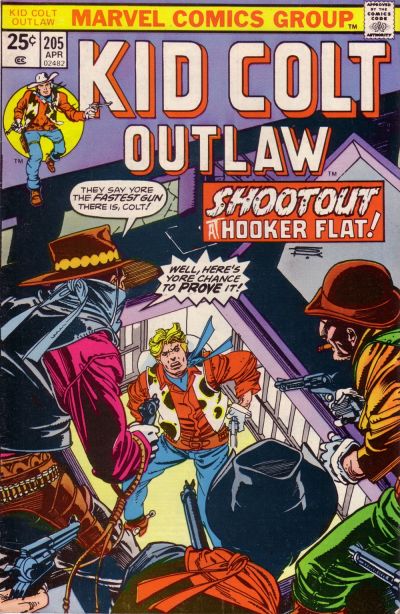 Cover for Kid Colt Outlaw (Marvel, 1949 series) #205 [25¢]