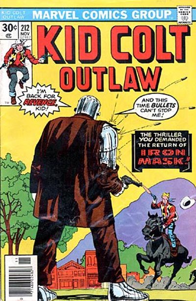 Cover for Kid Colt Outlaw (Marvel, 1949 series) #212