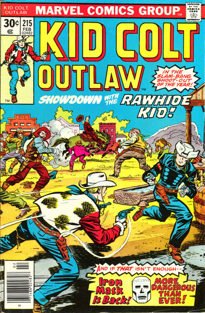 Cover for Kid Colt Outlaw (Marvel, 1949 series) #215