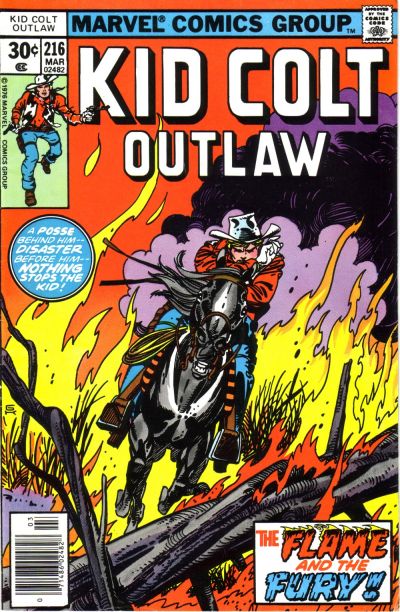 Cover for Kid Colt Outlaw (Marvel, 1949 series) #216