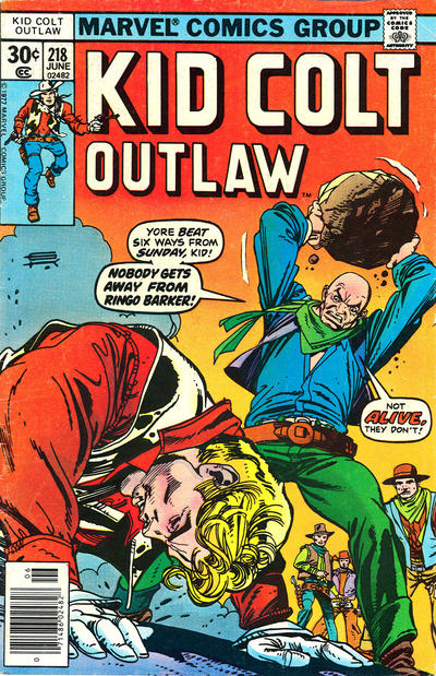 Cover for Kid Colt Outlaw (Marvel, 1949 series) #218 [30¢]