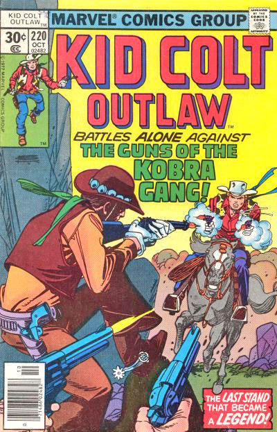 Cover for Kid Colt Outlaw (Marvel, 1949 series) #220 [30¢]