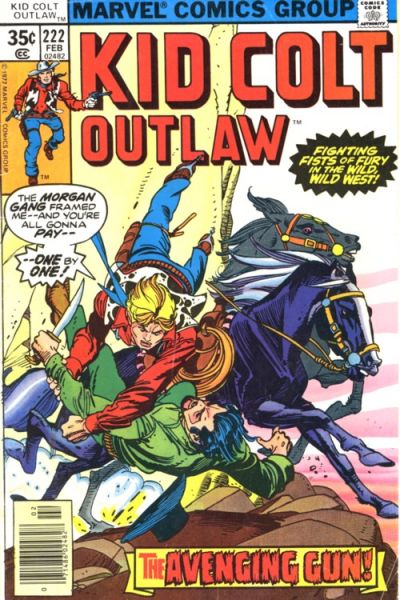 Cover for Kid Colt Outlaw (Marvel, 1949 series) #222