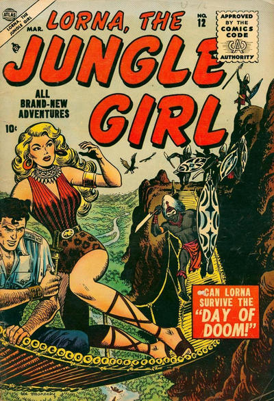 Cover for Lorna the Jungle Girl (Marvel, 1954 series) #12