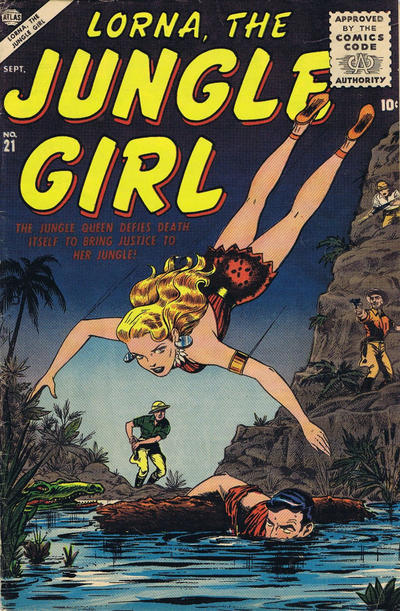 Cover for Lorna the Jungle Girl (Marvel, 1954 series) #21