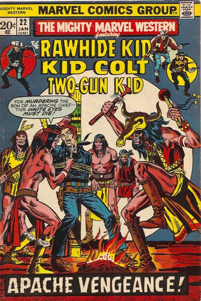 Cover for The Mighty Marvel Western (Marvel, 1968 series) #22