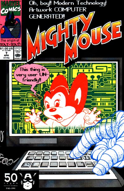 Cover for Mighty Mouse (Marvel, 1990 series) #7 [Direct]