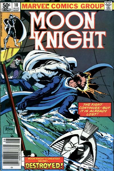 Cover for Moon Knight (Marvel, 1980 series) #10 [Newsstand]