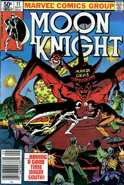Cover for Moon Knight (Marvel, 1980 series) #11 [Newsstand]