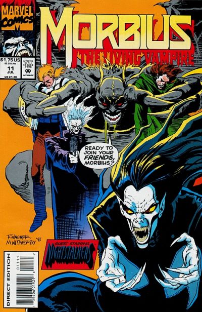 Cover for Morbius: The Living Vampire (Marvel, 1992 series) #11