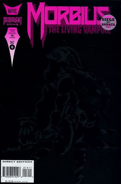 Cover for Morbius: The Living Vampire (Marvel, 1992 series) #16