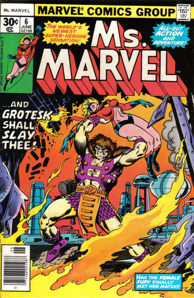 Cover for Ms. Marvel (Marvel, 1977 series) #6 [30¢]