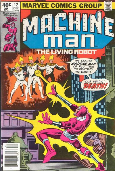 Cover for Machine Man (Marvel, 1978 series) #12 [Newsstand]