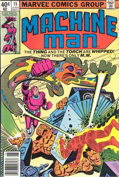 Cover for Machine Man (Marvel, 1978 series) #15 [Newsstand]