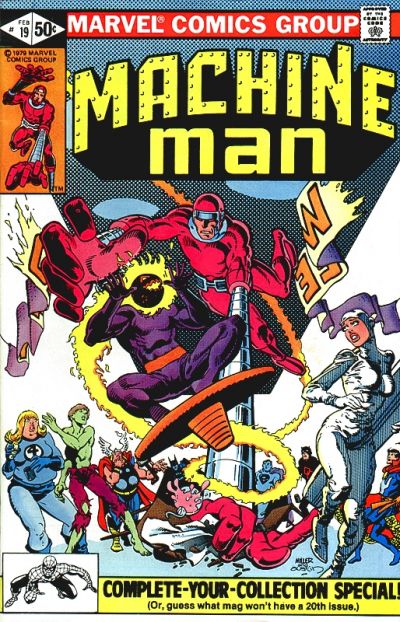 Cover for Machine Man (Marvel, 1978 series) #19 [Direct]