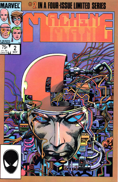 Cover for Machine Man (Marvel, 1984 series) #2 [Direct]