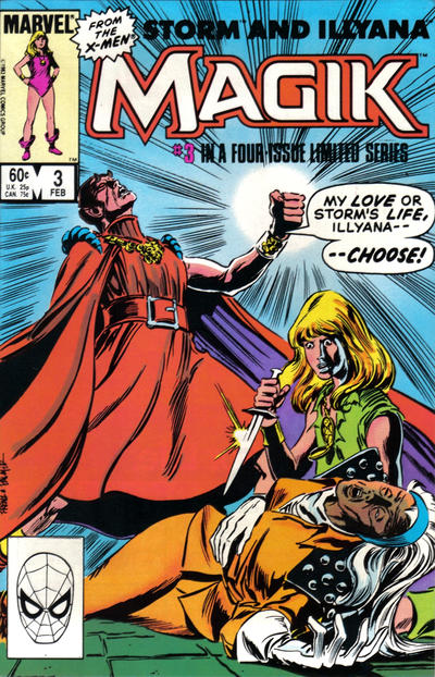 Cover for Magik (Marvel, 1983 series) #3 [Direct]