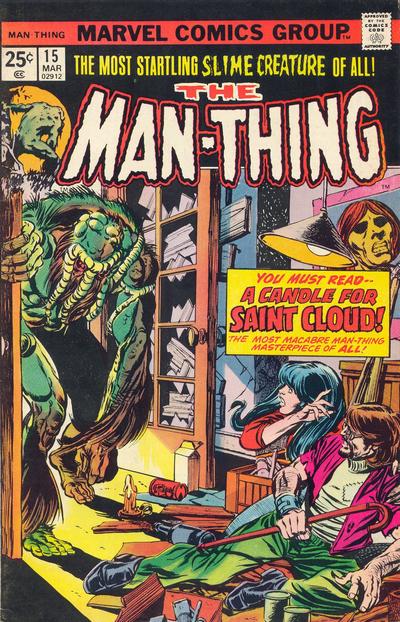Cover for Man-Thing (Marvel, 1974 series) #15 [British]